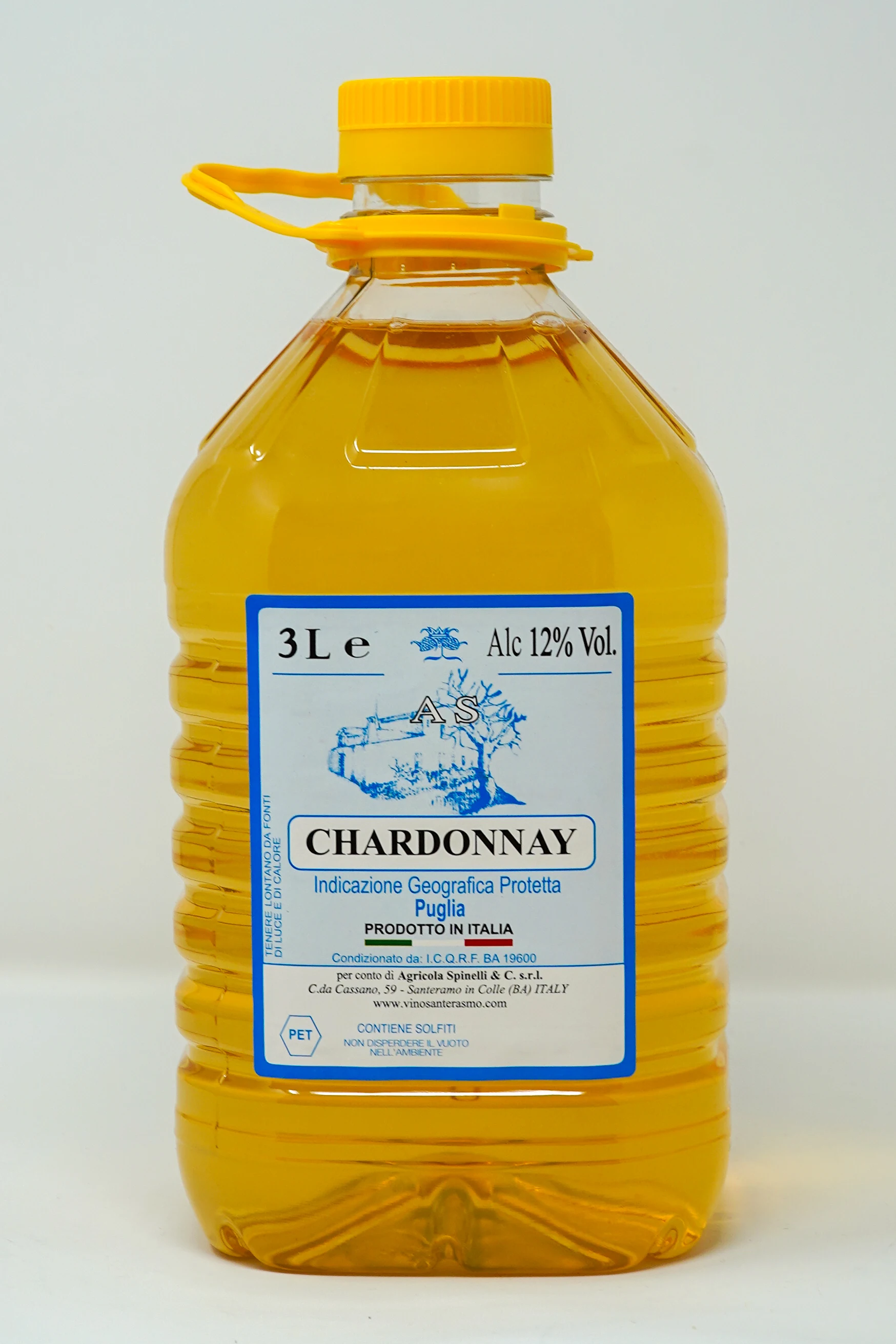 Высококачественное итальянское белое вино Chardonnay international lt 3 для продажи | Сухое Сделано в