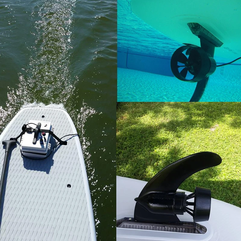 2 Hours Working Brushless Electric Motor Fin 200W for SUP Board Rescue and Inflatable Paddle Boards
