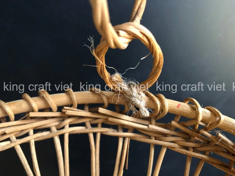 VietNam New Product Handwoven Plant Pot 100% Natural Rattan Planter Wholesale from King Craft Viet Supplier