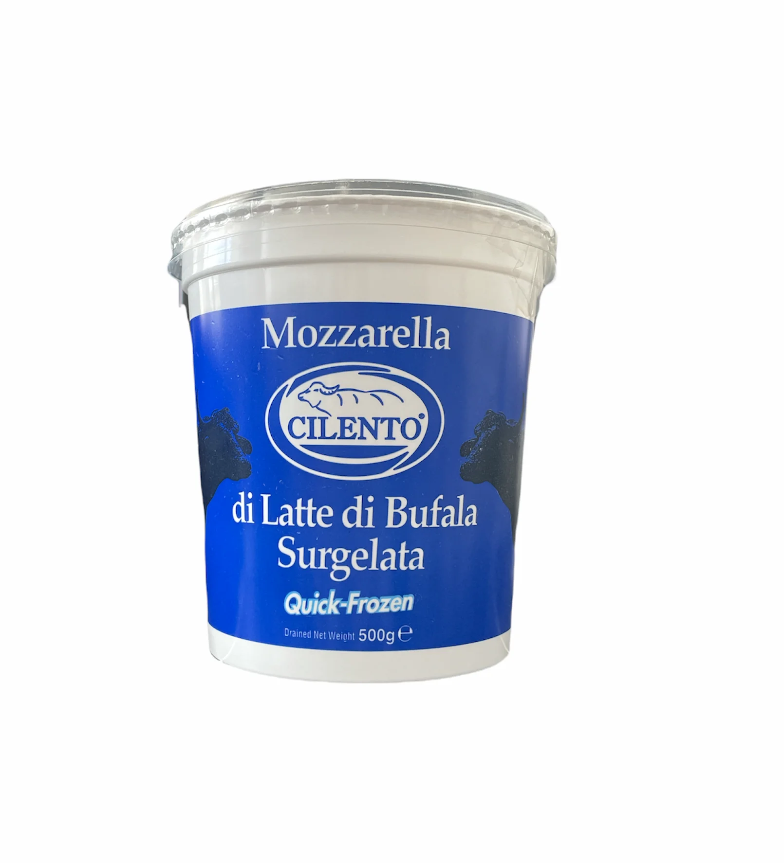 High quality Italian Quick Frozen cheese Mozzarella di Latte di Bufala Surgelata bucket 500g