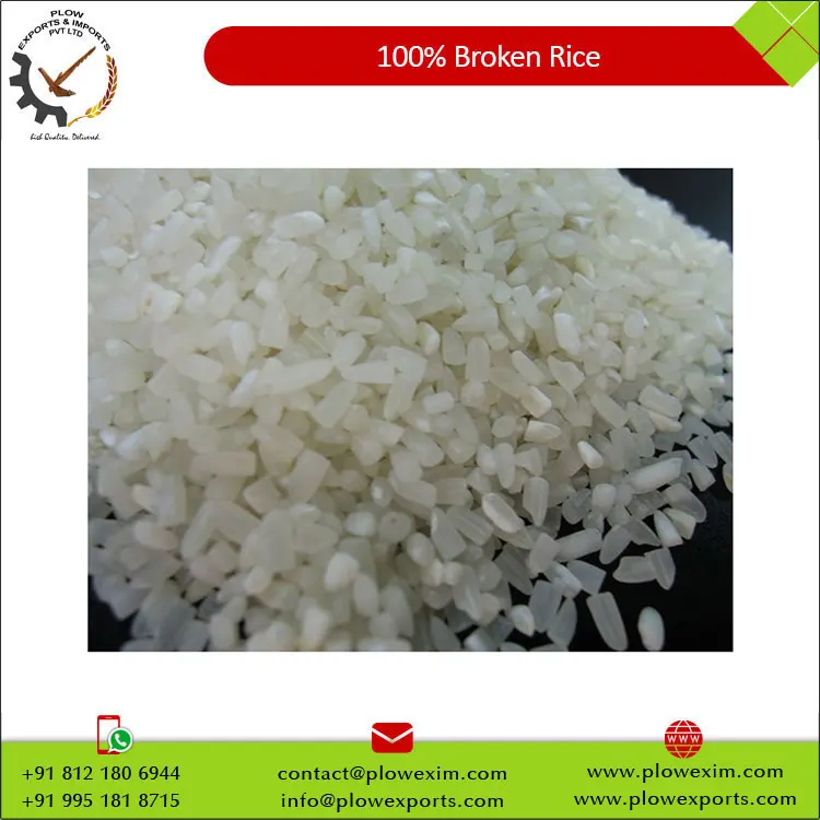 100% Broken Rice Non Sortex Manufacturer from India at Wholesale Price