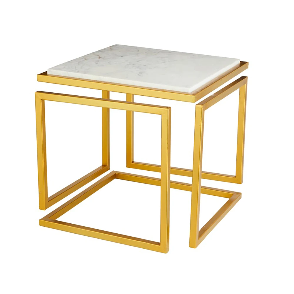 Best Quality Custom Design Rectangular Gold Table For Living Room Dining Room and Office Space Manufacturer Indian Factory