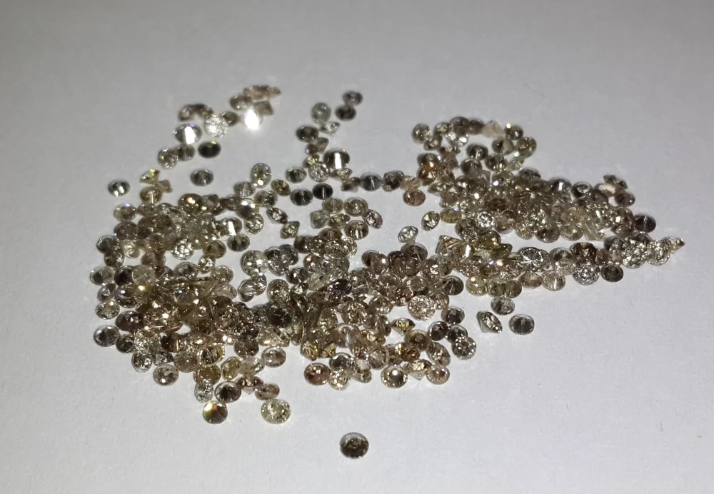 1.1-1.3mm SI-I Clarity K-L Color Natural Loose Brilliant Cut Diamond Non-treated Calibrated Size