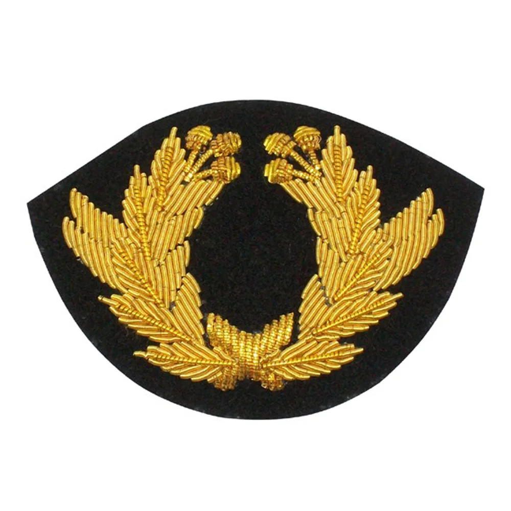 Проволочные значки с вышивкой Crest Bullion индивидуальные вышитые ручной