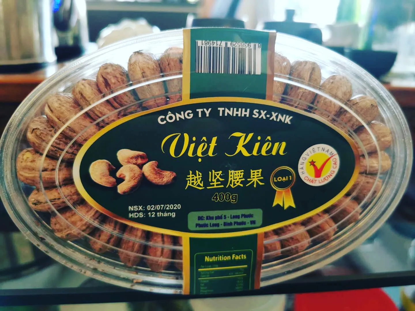 
Best Sell In Vietnam Asia Standard Company Premium Product Roasted Cashew Nuts With Elip 400GR GW Eco Friendly Contac Now Sale 