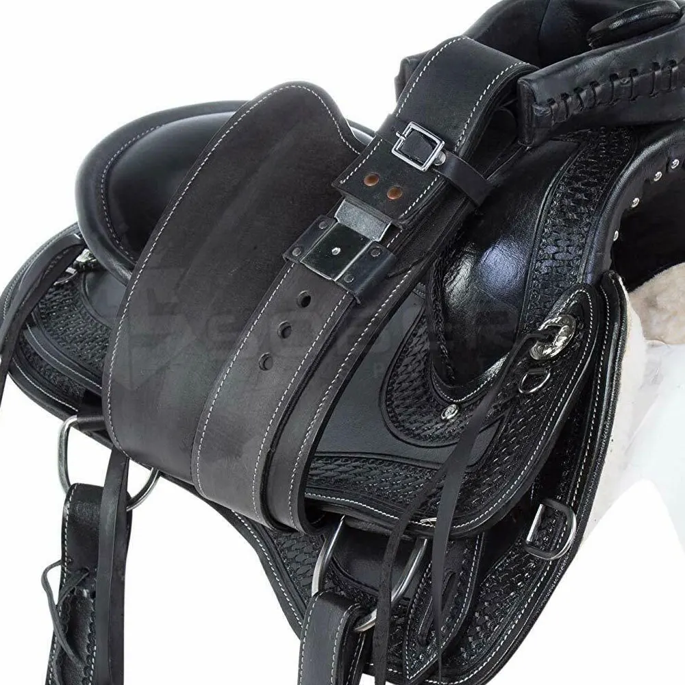 Top Quality Soft Leather Horse Saddle Riding Saddle Set  Seat racing Horse Saddles
