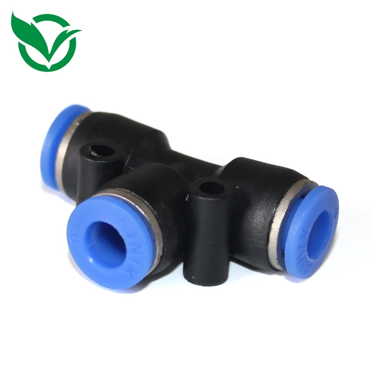 Low Pressure Water Spray Sanitizer Push-in Slip Lock Misting Nozzle Pipe Fitting Tee