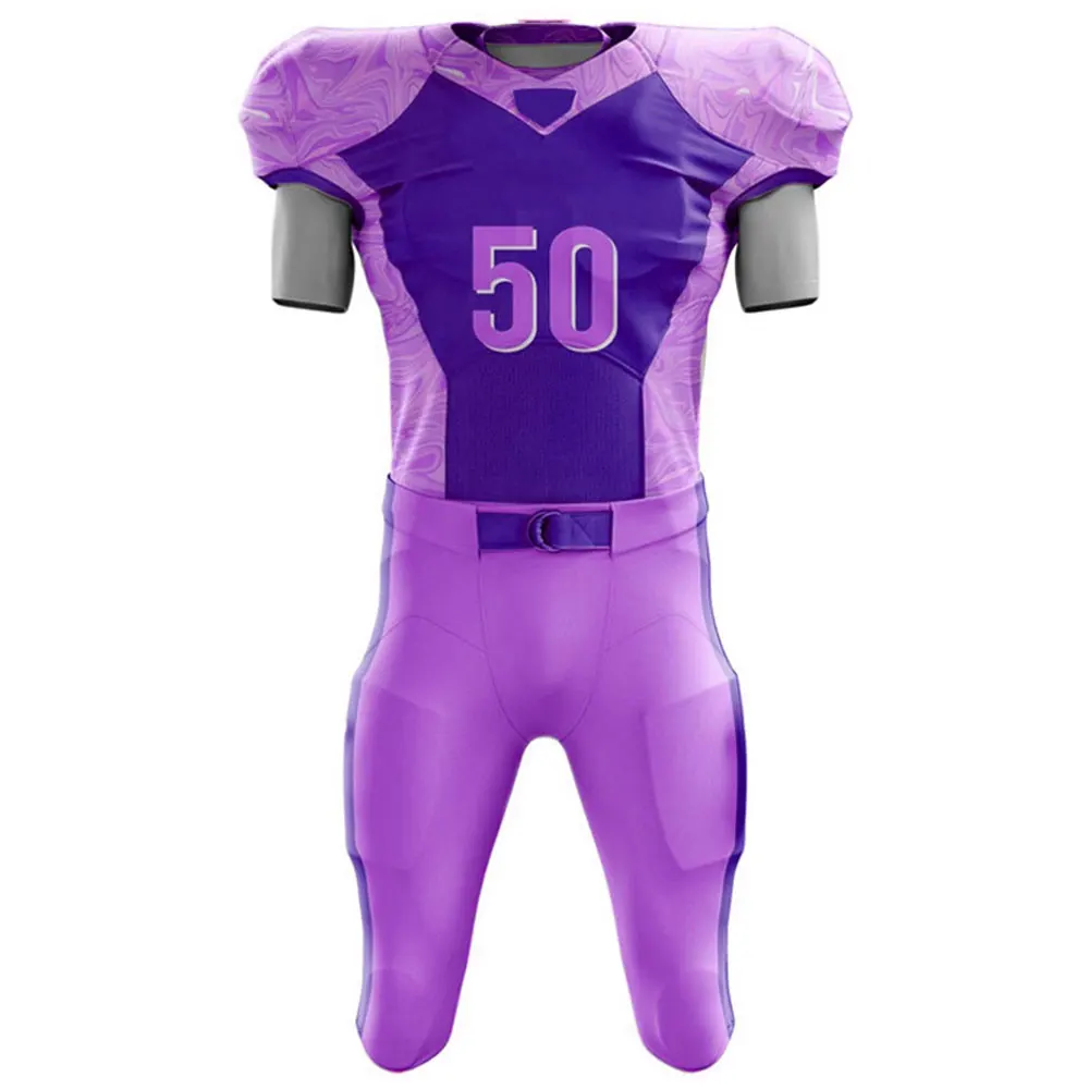 Sublimation Made Youth American Football Team uniforms /American Football Jersey & Pant Shorts For Custom Logo & Design