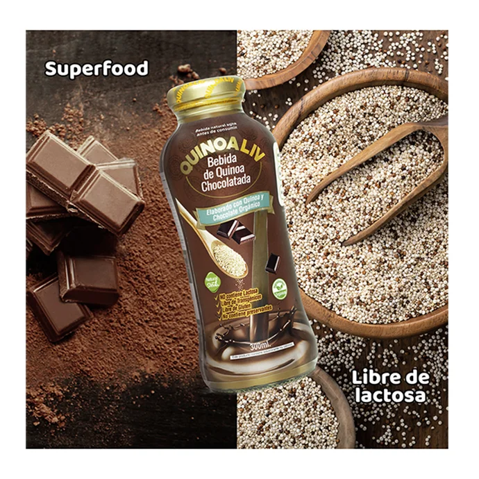  Безлактозный андийский суперпищевой Quinoa Liv шоколадные напитки 300 мл Superfood напиток
