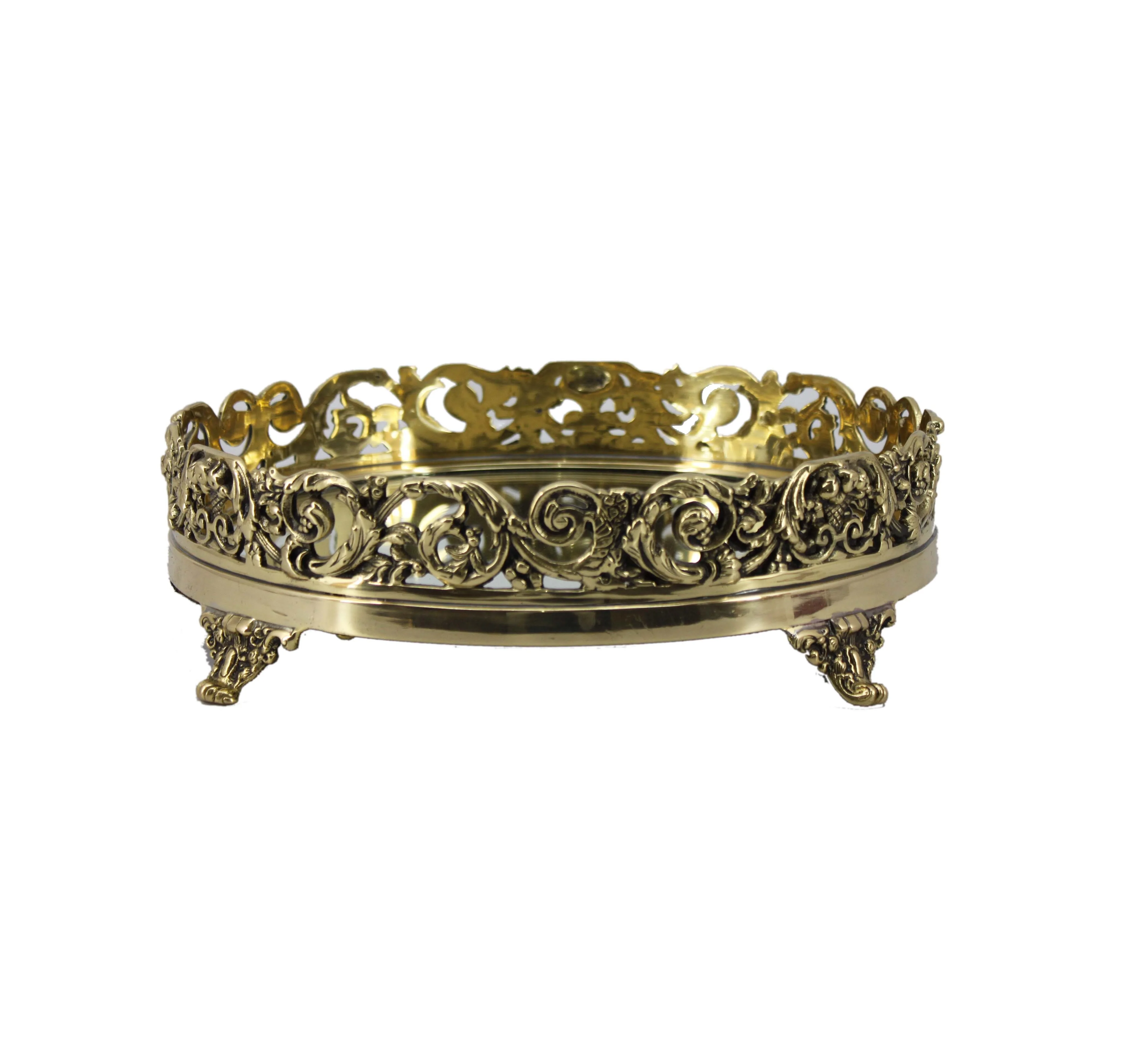 Хорошие круглые антикварные дизайнерские зеркальные лотки оптовая продажа от производителя металлические и стеклянные ручной работы