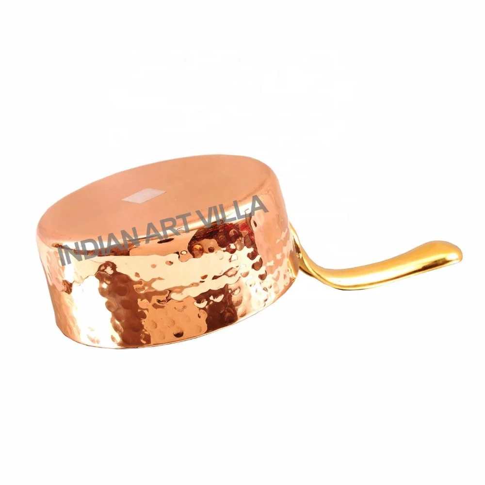 Best Quality Copper Pan And Pot At Wholesale Price Copper Hammered Pot Pan With Inside Tin Lining Supplier & Manufacturer