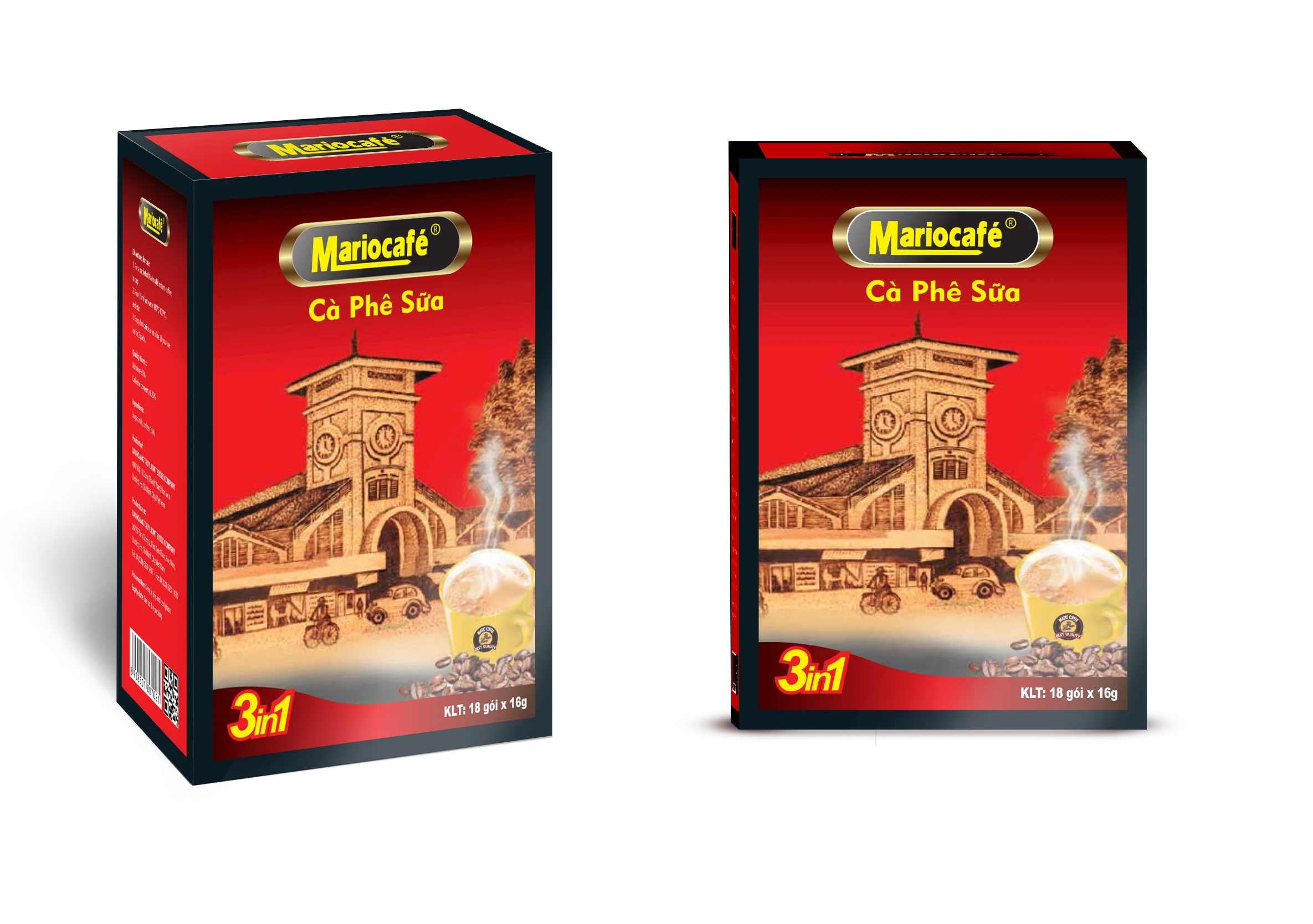 
MARIOCAFE HACCP & ISO 9001:2015 Certificated Vietnamese typical Tasting Instant Coffee 3in1 
