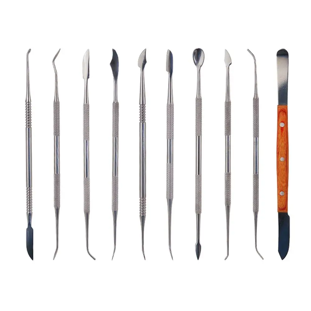 Медицинское стоматологическое лабораторное оборудование высокого качества набор инструментов для резьбы по воску хирургический стоматолог скульптурные ножи 10 шт.