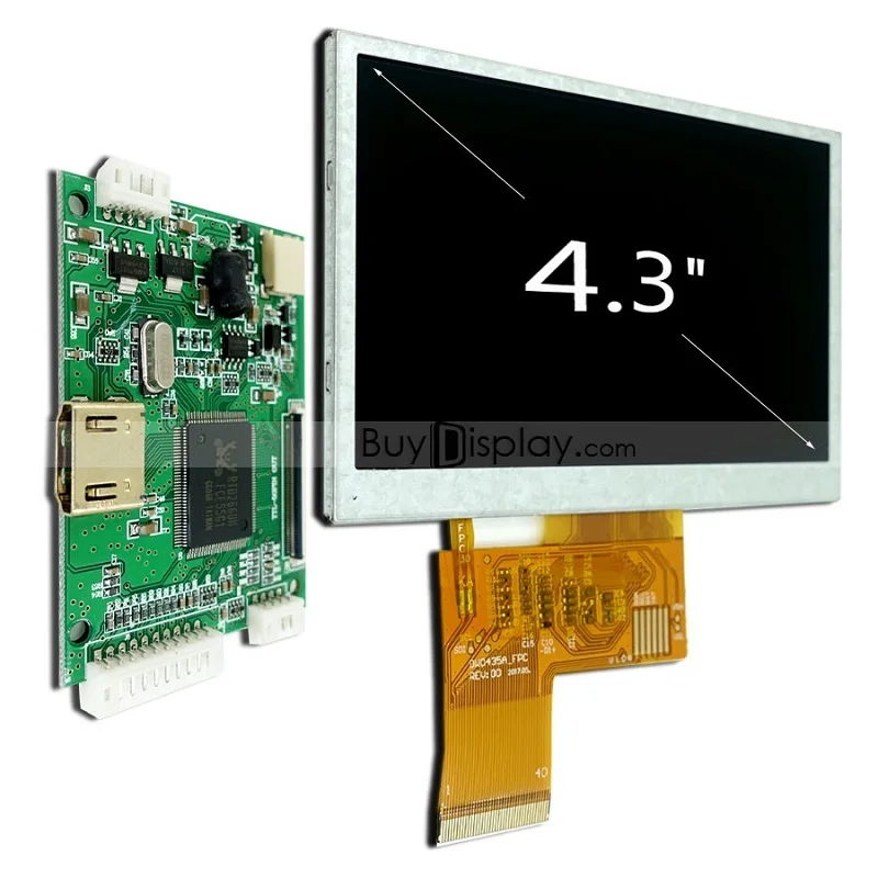 4.3 inch TFT LCD screen 480x272 resolution RGB interface display panel