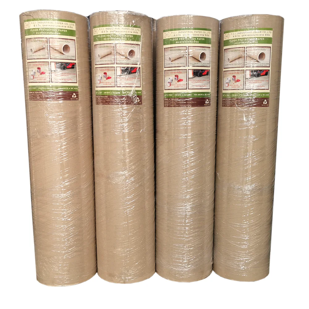 P.C.I. Paper Manufacturer Paperboard Protective Flooring Long Roll for Covering Floor and Surfaces while Painting