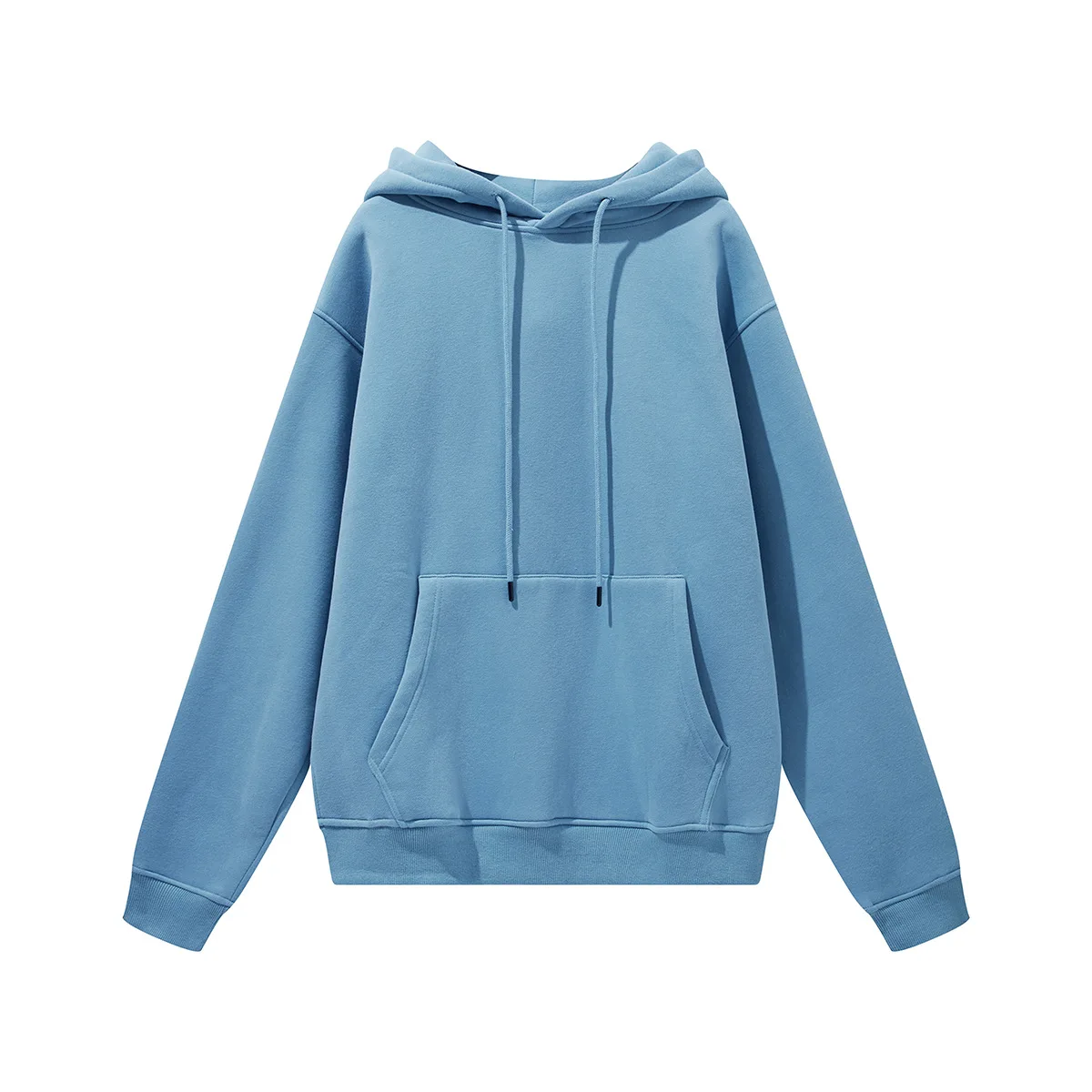 2021 Wholesale High Quality Custom Hoodies Solid Color Unisex 330gsm Oversized Blank Fleece Hoodie For Men