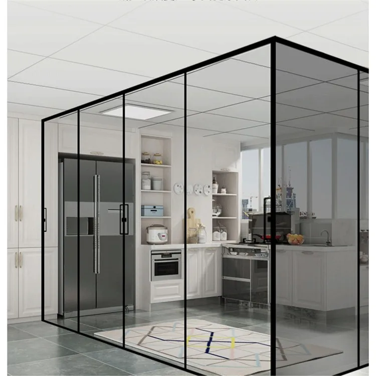  Раздвижная стеклянная дверь внутренняя Заводская закаленная зеркальная интерьерная раздвижная внутренние зеркальные раздвижные двери
