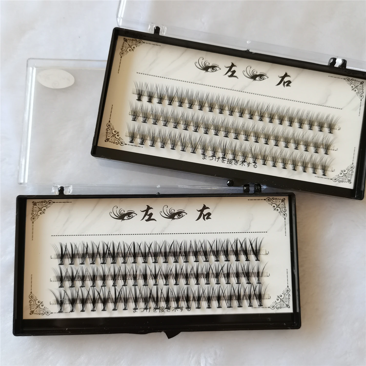 
10D 0.05 D curl premade volume fans tray eyelash extension 10d premade fans big box 10d lash extensions 