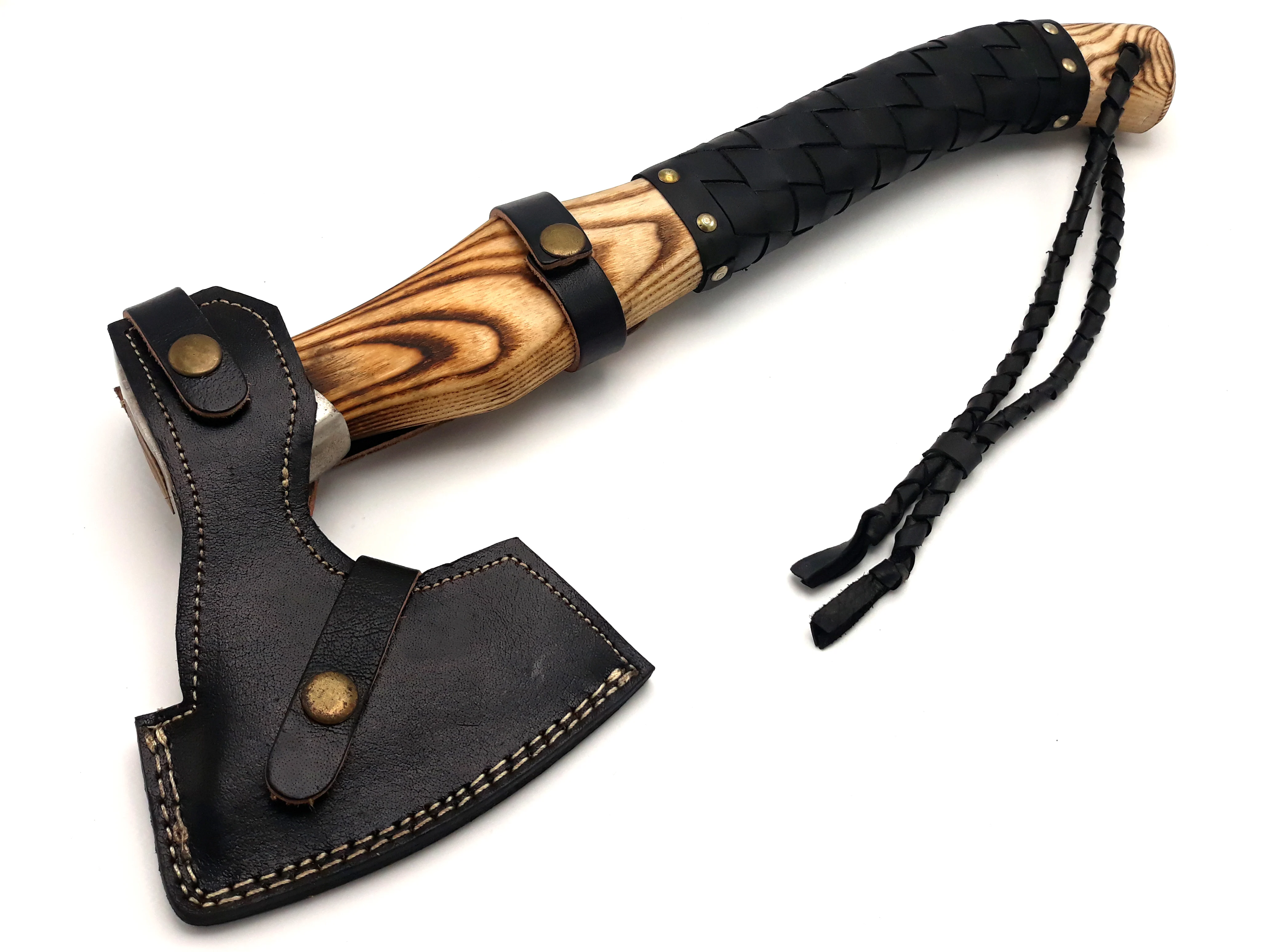 1095 High Carbon Steel Embossed Head Axe