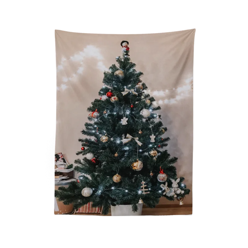 150x200 Современный стиль большой фестиваль Рождество С Новым Годом гобелен висит на стене