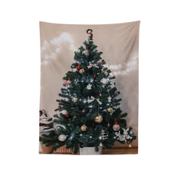 150x200 Современный стиль большой фестиваль Рождество С Новым Годом гобелен висит на стене