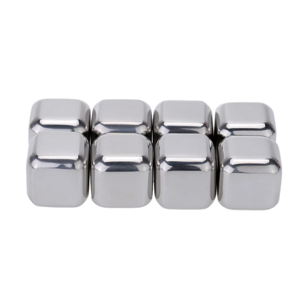 Amazon hot selling Stainless Steel whiskey metal ice cubes balls
