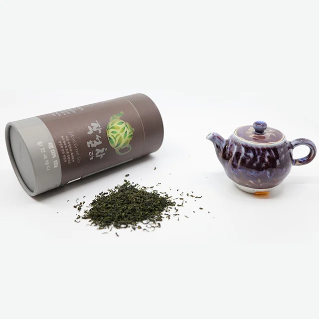 Корейский отечественный корейский Gamnong здоровый гладкий зеленый чай лист