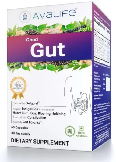 Avalife Good Gut Dietary Supplement 60 Capsules 30 Day Supply Top Selling Health Products