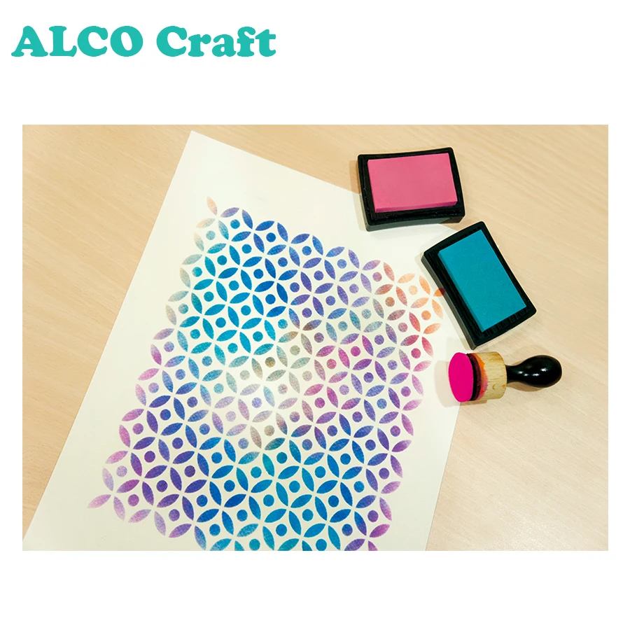 8x8 inch custom stencil template for craft