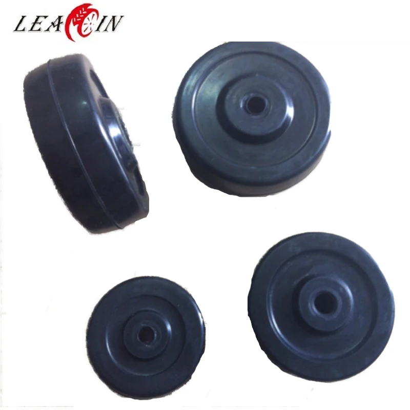 4 дюйма 100x25 резиновое твердое колесо для пудры