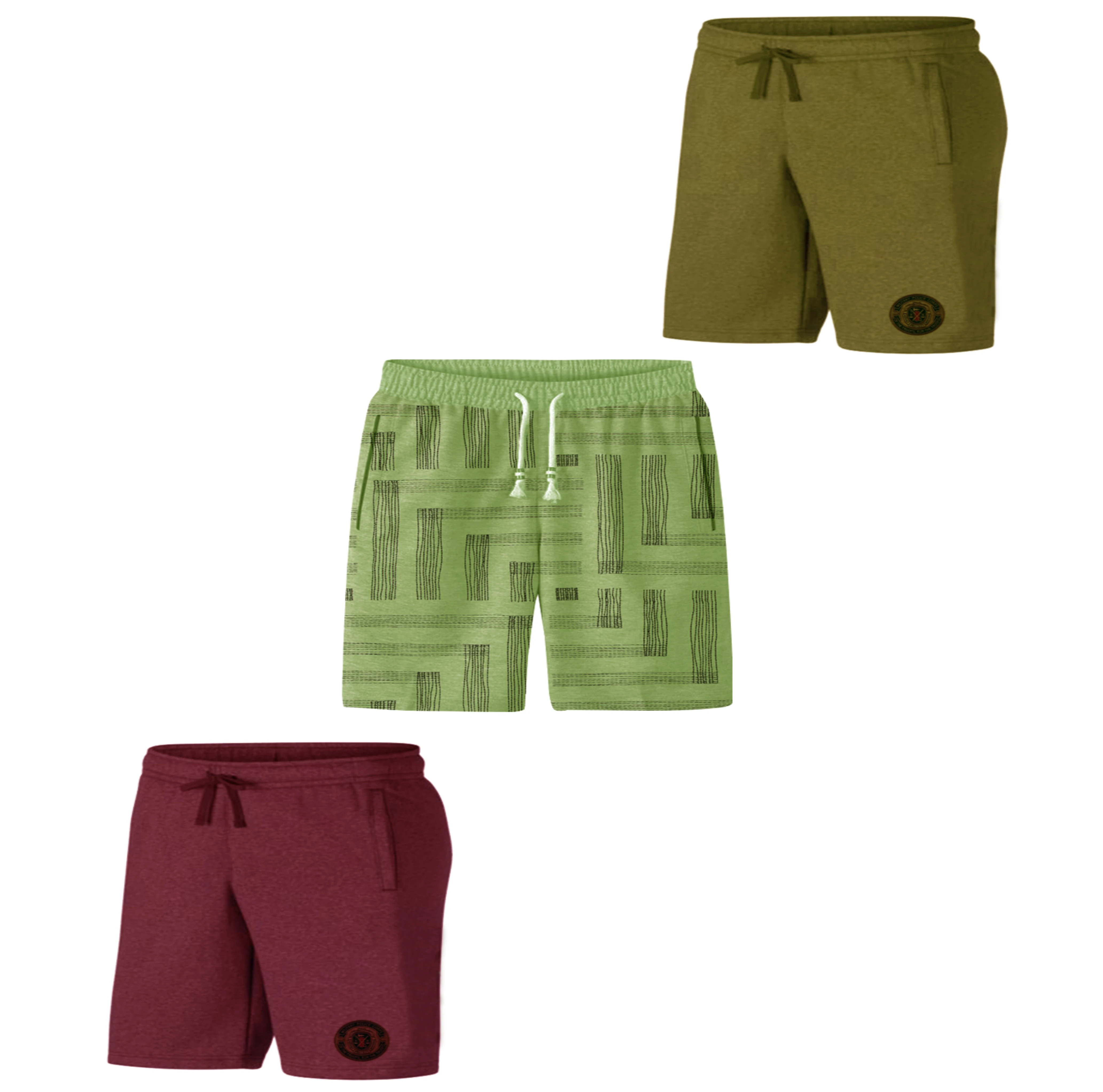 Принт с простыми мужскими шортами в наличии индивидуальным логотипом