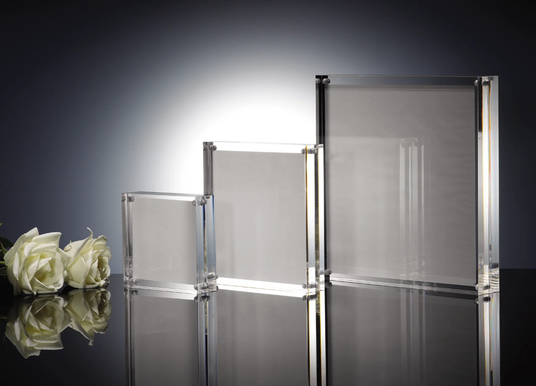 Factory Wholesale Freestanding Clear Acrylic Magnetic Photo Frame for Gift