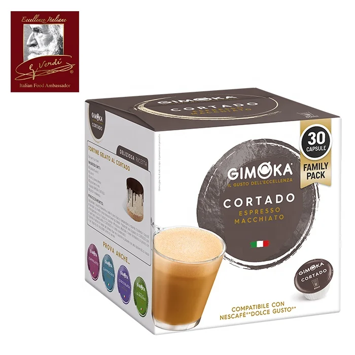 Итальянский кофе Macchiato 30 капсул кофейный кортадо Nescafe Dolce Gusto выбор Джузеппе Верди Сделано в Италии