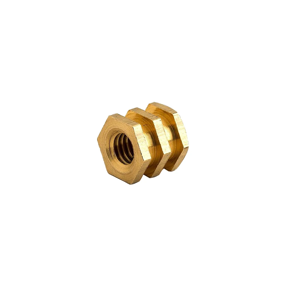 Customized Size High Quality Brass Square Hex Threaded Inserts Nut All Range Of Insert Available