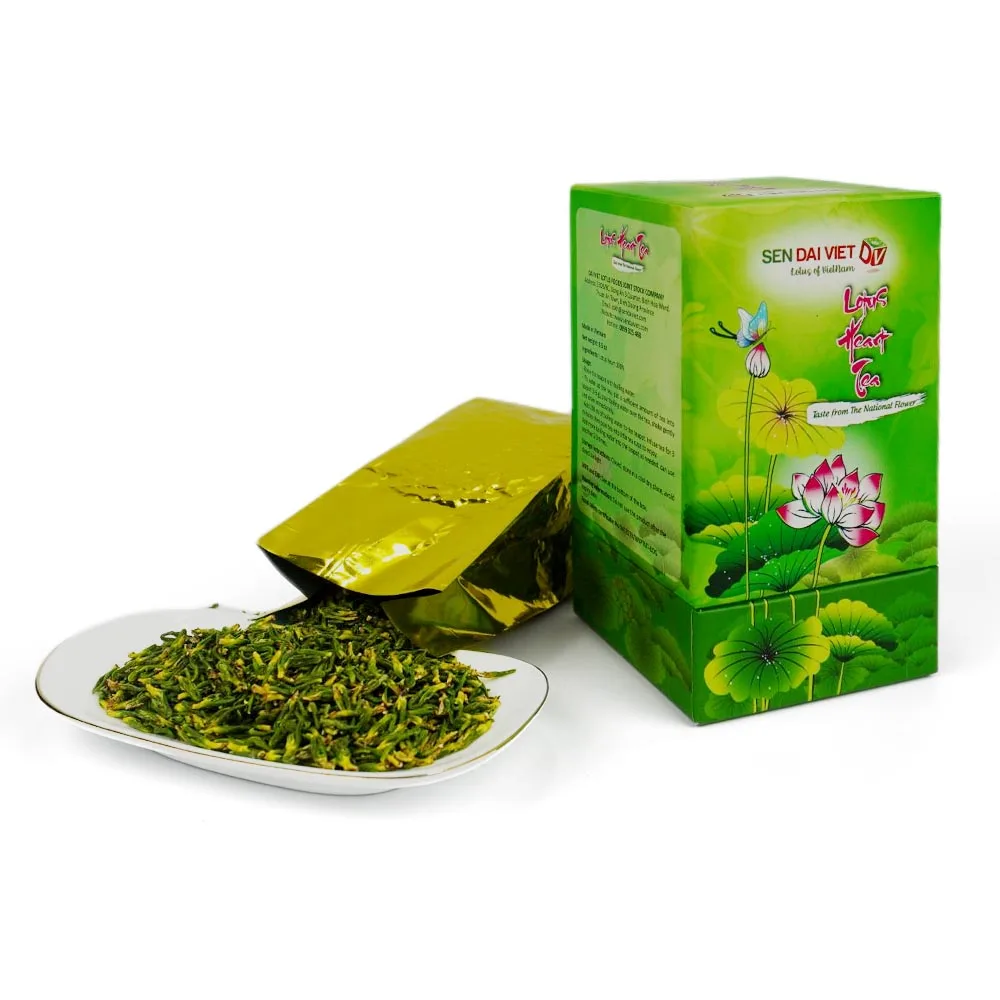 Wholesale Flavor Relax Lotus Leaf Slimming Herbal Dried Lose Weight Natural Color Tea Lotus Heart Tea