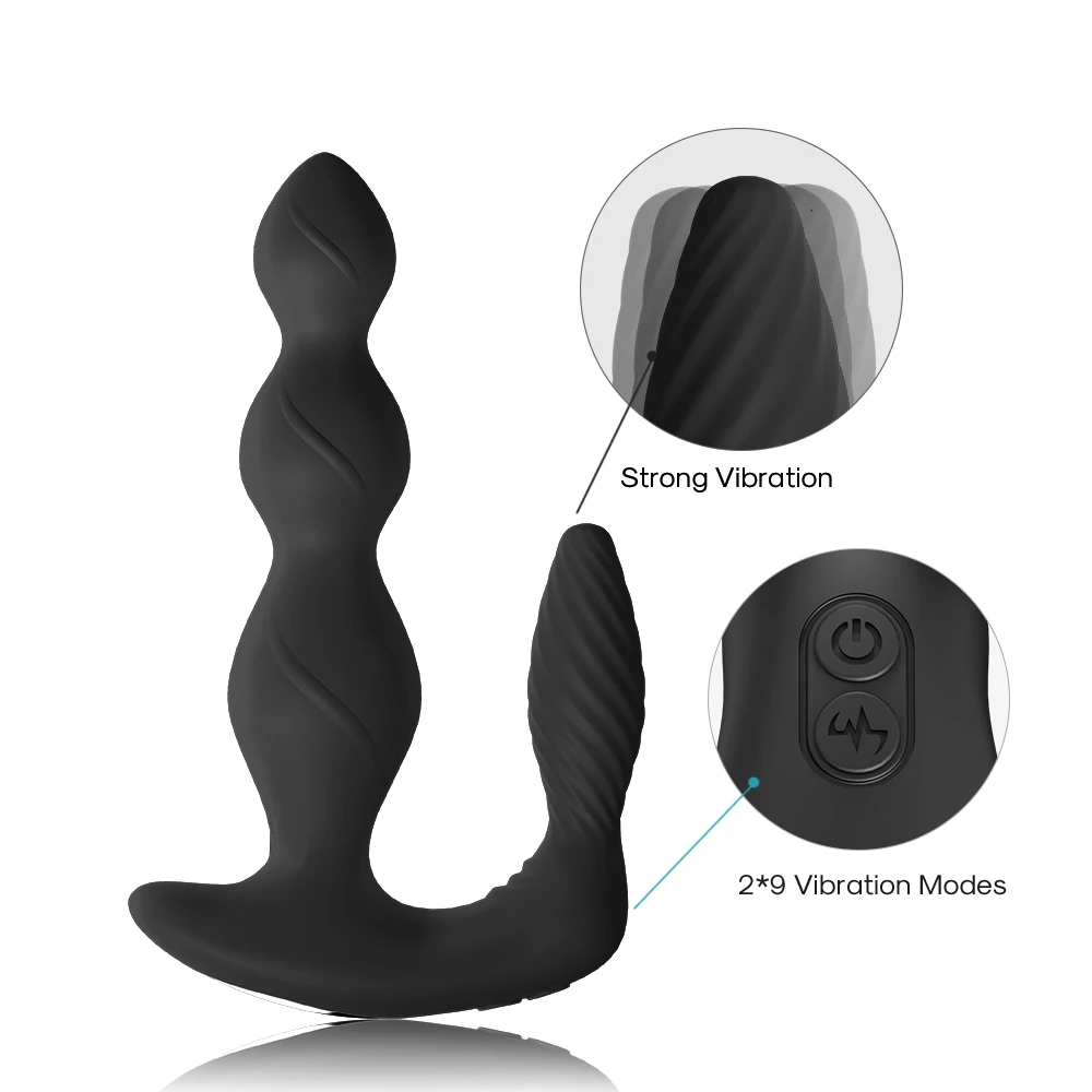 Wireless Remote Control Best Home Gay Anal Toys Plug Prostate Massager Vibrate Masturbator Sex Tool for Couple