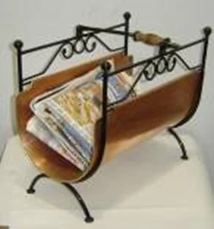 
Copper Wrought Iron Newspaper Holder 