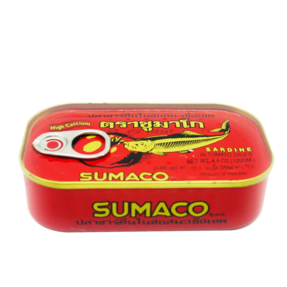 Canned Sardines in Tomato Sauce 125 g. Origin Thailand
