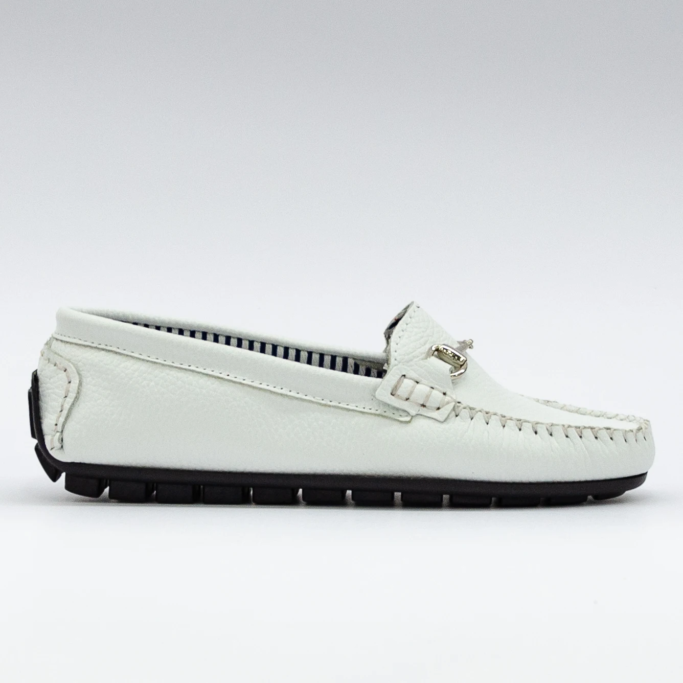 MOC 12D TUMBLED WHITE LEATHER MOCCASIN DRIVING SHOES MADE IN ITALY. AVAILABLE IN ALL COLORS. MADE IN ITALY WITH GENUINE LEATHER