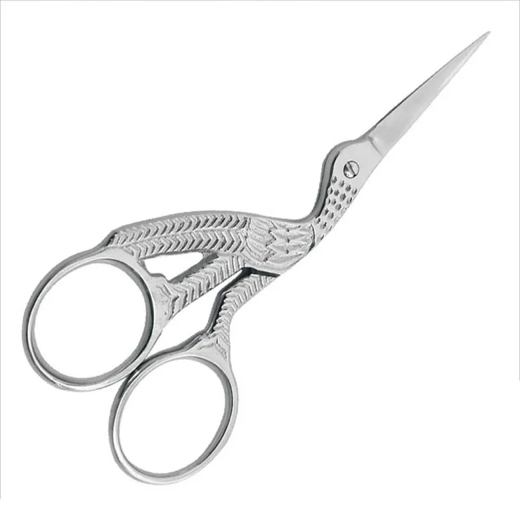 
Fancy Embroidery Scissors Half Gold Bird Shape Crane Scissors Thread Cutting Scissors 