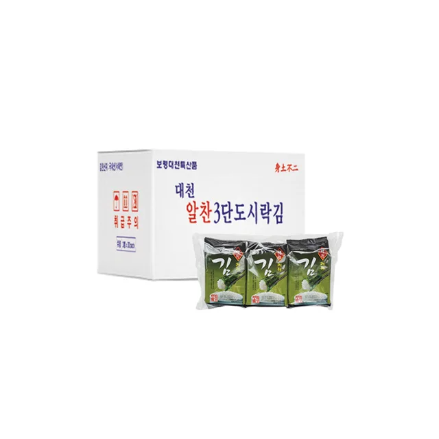 BEST Quality well seasoned Alchan Lunch Set seaweed From KOREA