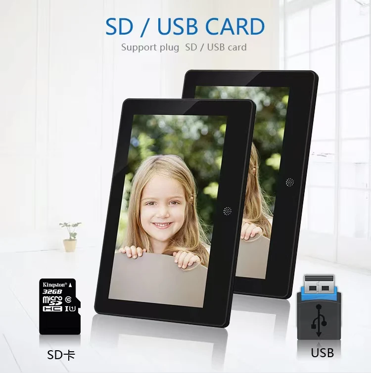 Wholesale advertising play 8 inch picture digital photo frame