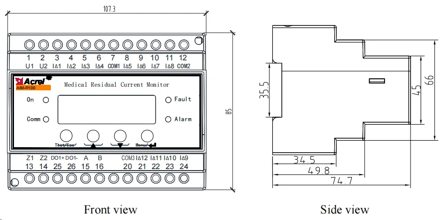 Остаточный монитор для места повреждения земли в незаземленной системе