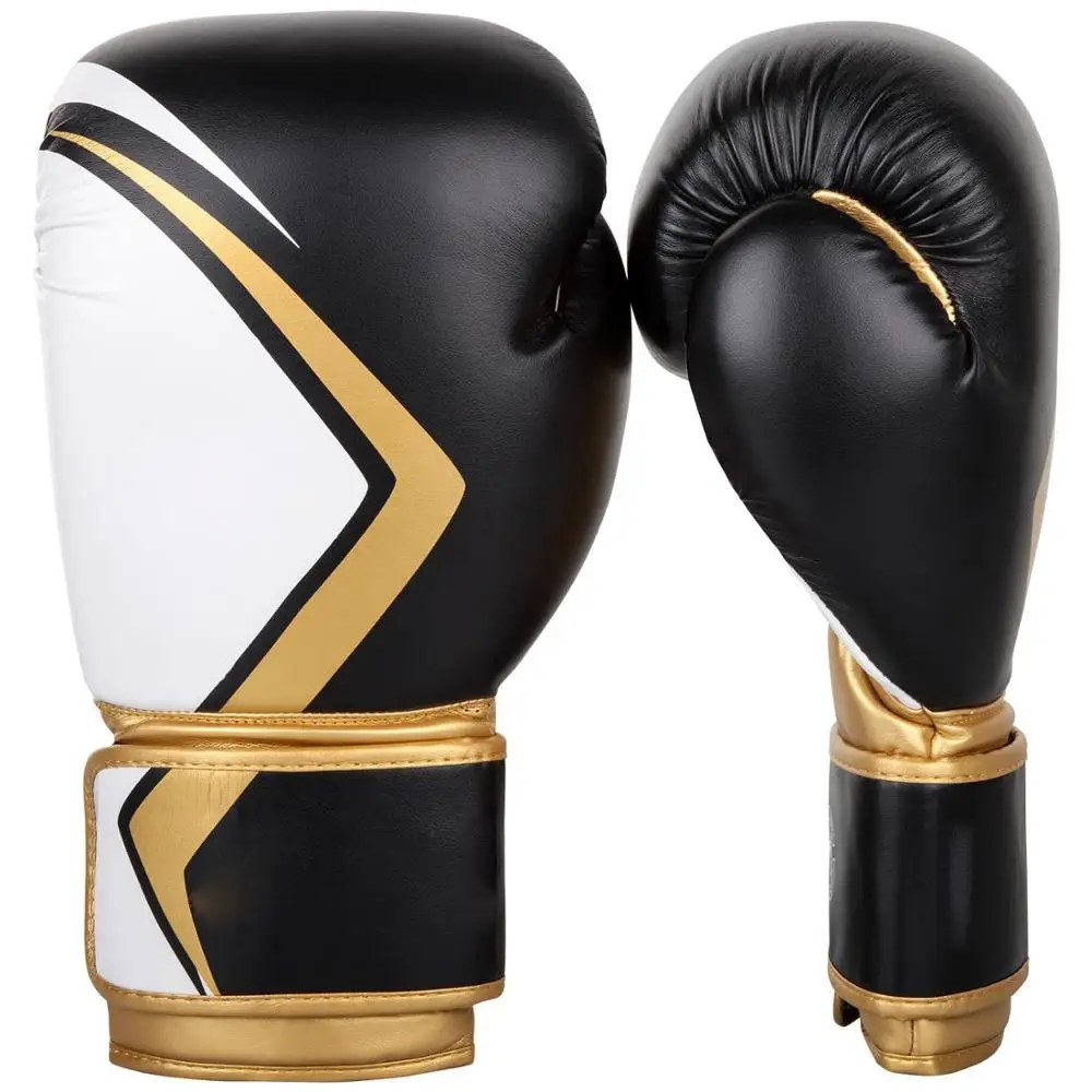 Customized Logo Training PU/PE Foam Printed 10 Oz  Boxing Glove ,Boxing Gloves Black Sparring Thai Kickboxing 10 12 14 16oz