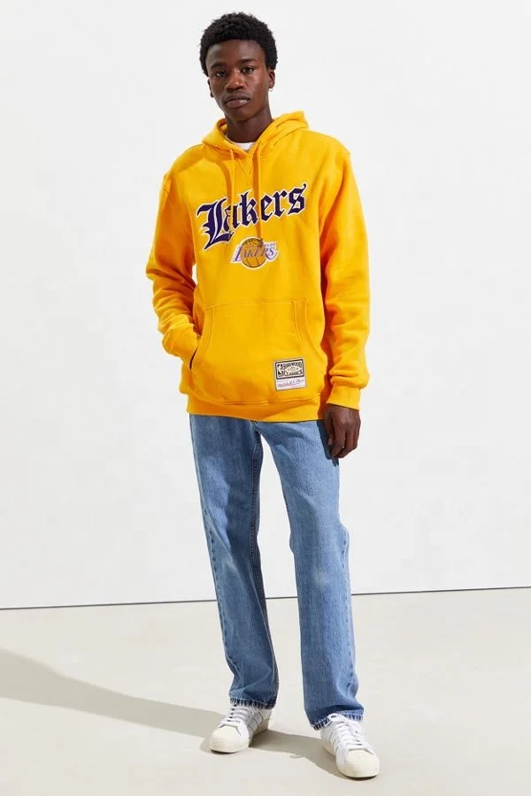 Yellow plus size blank heavyweight hoodies full zip up streetwear hoodie pullover Top Selling Fleece Hoodies