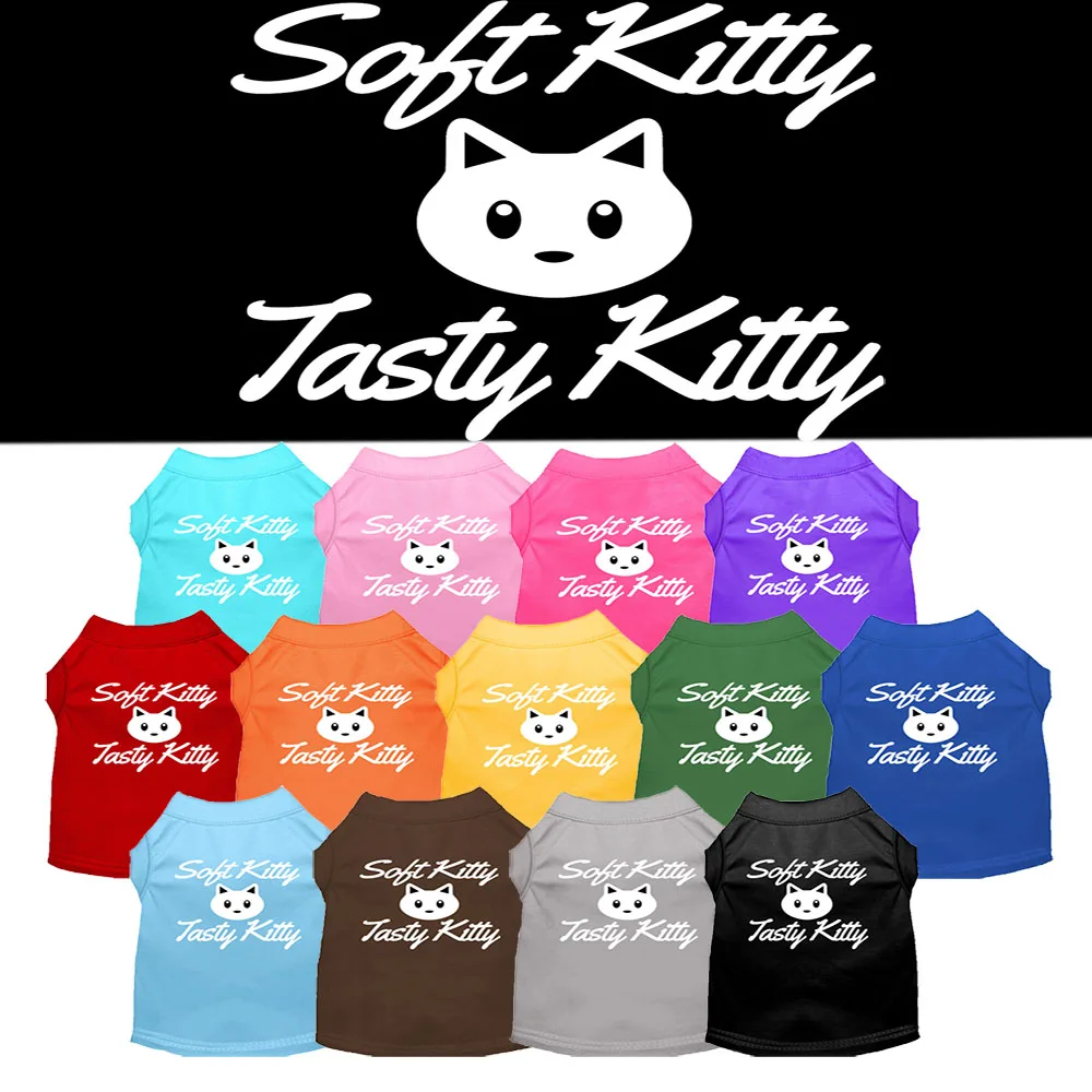 
 Softy Kitty, вкусная Футболка с принтом котенка  