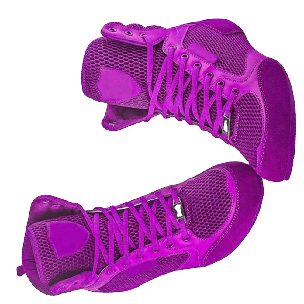 Best Selling Suede Leather Boxing Shoes Wrestling Martial Art MMA Gym Weightlifting gym Training Combat Sports Boxing Shoes