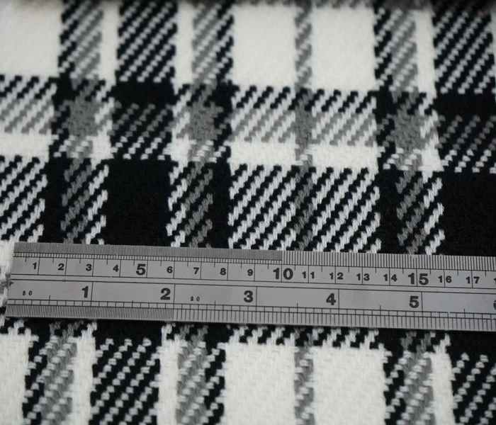 Tartan check tweed fabric for suit