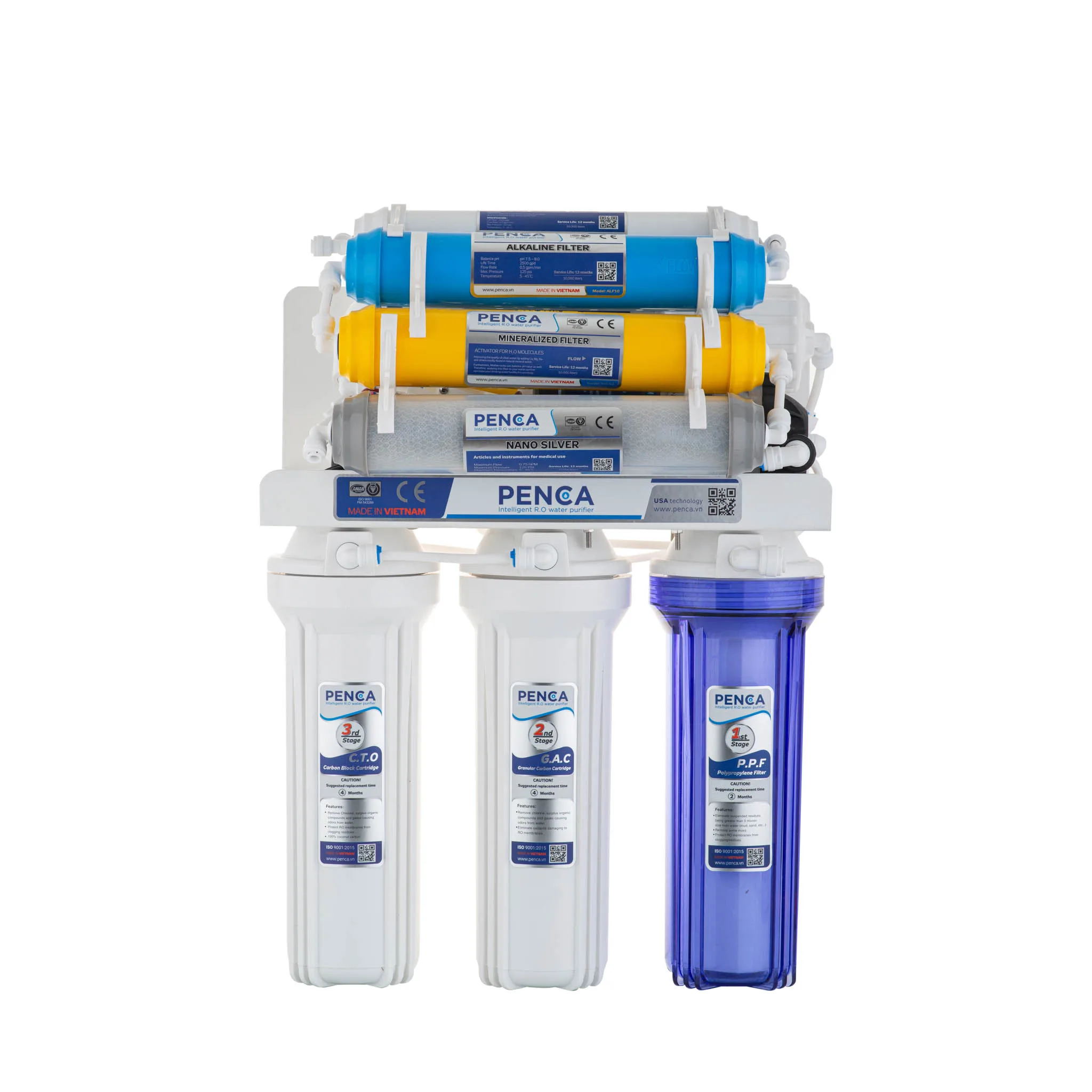 Высокое качество 8 комплектов в партии этап щелочной воды при помощи обратного осмоса фильтр для дома