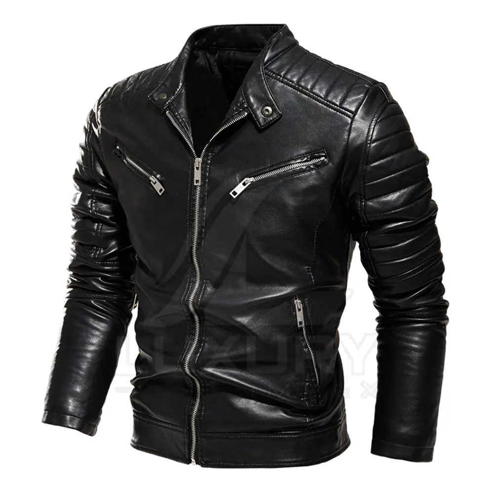 Top Hot Premium Quality Leather Jacket  for men style with 100% Original Cow hide Leather Jacket